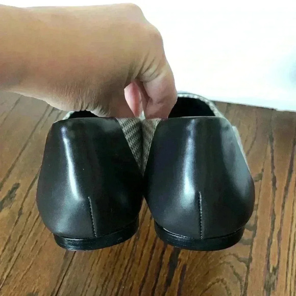 Brooks Brothers “346” Women’s 8 Gray/Brown Houndstooth Flats - NEW IN BOX!! - Picture 4 of 9